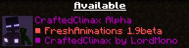 Crafted Climax Resourcepack